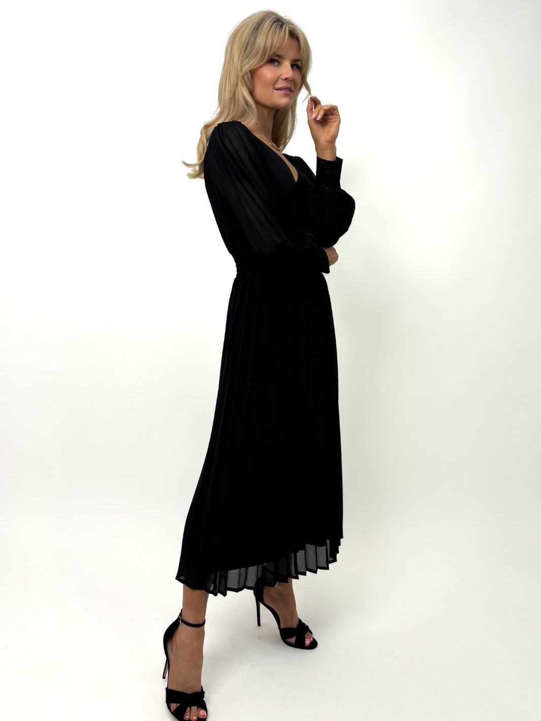 Kate & Pippa Hannah Midi Dress In Black-Kate & Pippa