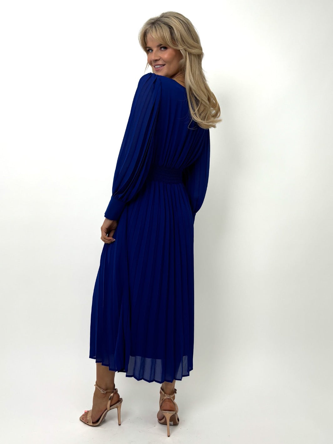 Kate & Pippa Hannah Midi Dress In Blue-Kate & Pippa