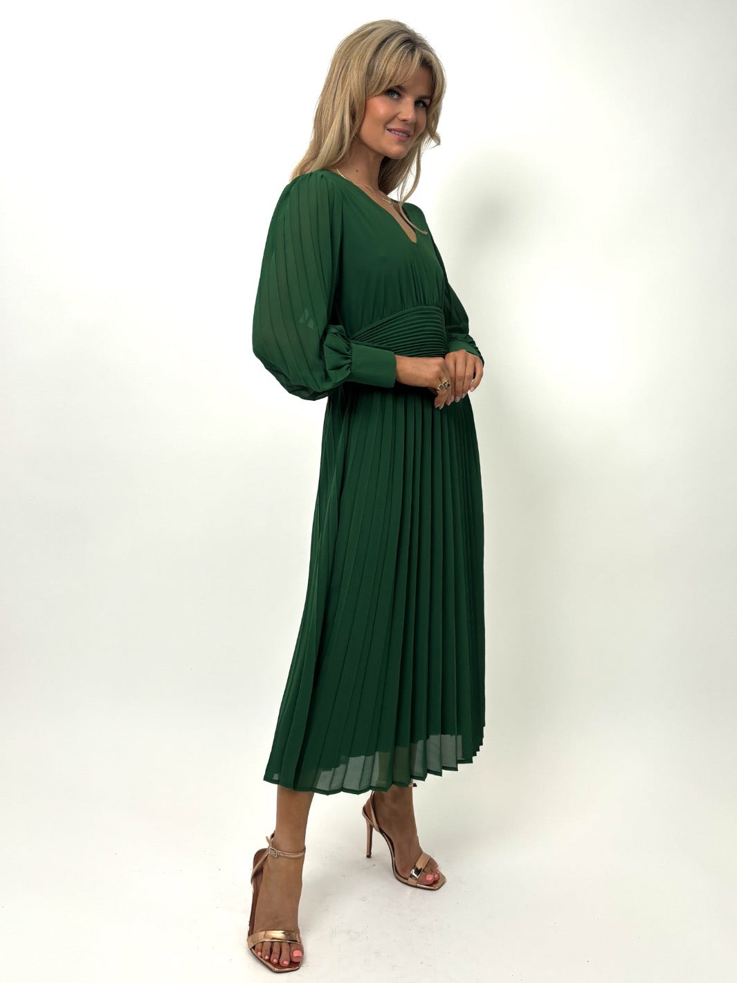 Kate & Pippa Hannah Midi Dress In Green-Kate & Pippa