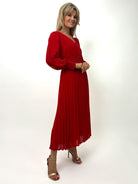 Kate & Pippa Hannah Midi Dress In Red-Kate & Pippa