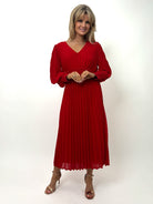 Kate & Pippa Hannah Midi Dress In Red-Kate & Pippa