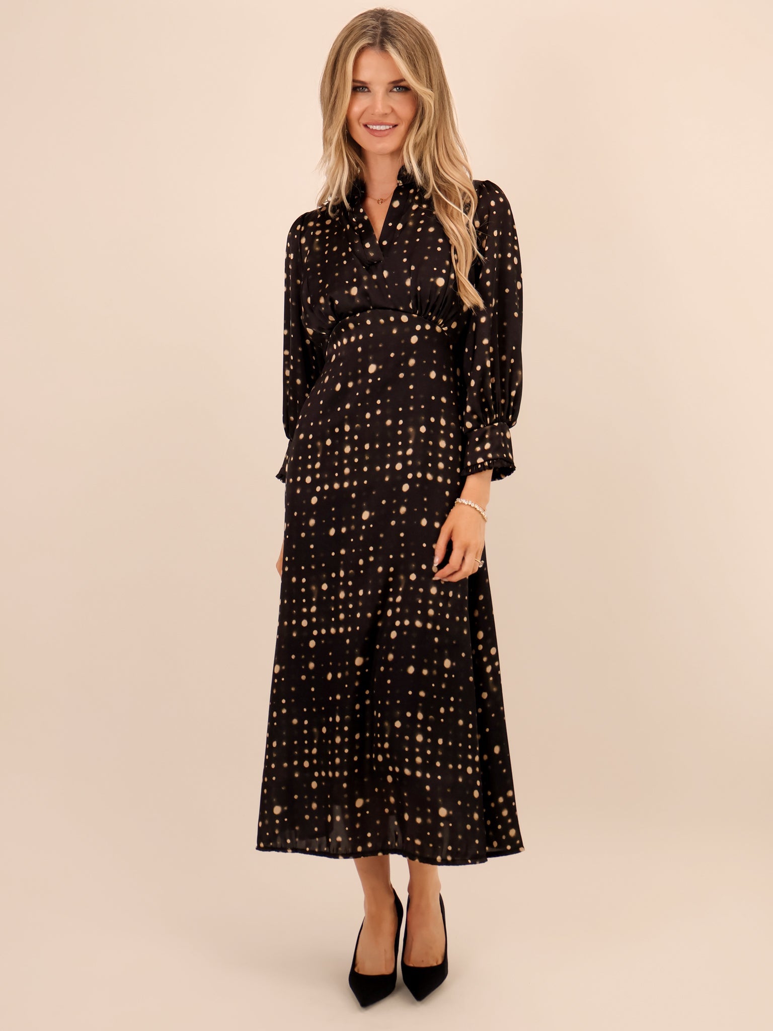 Kate & Pippa Kimber Midi Dress In Black-Kate & Pippa