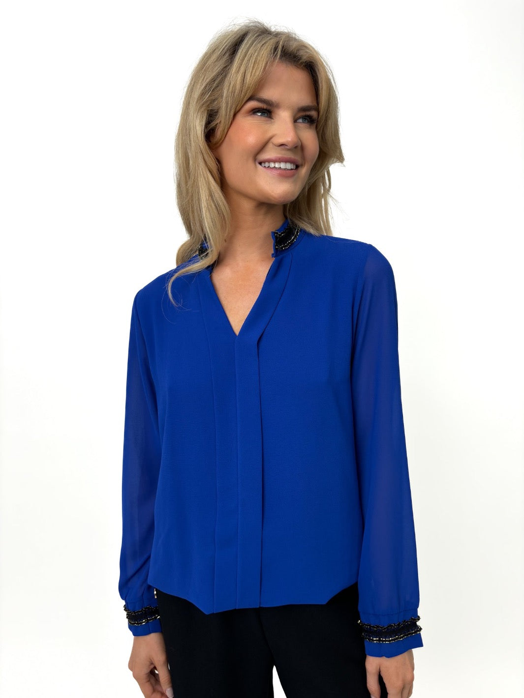 Kate & Pippa Kira Top In Blue-Kate & Pippa