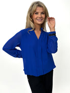 Kate & Pippa Kira Top In Blue-Kate & Pippa