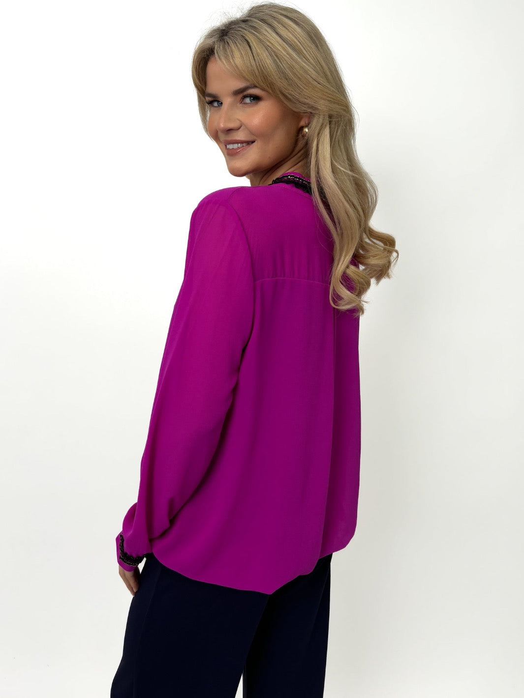 Kate & Pippa Kira Top In Magenta-Kate & Pippa