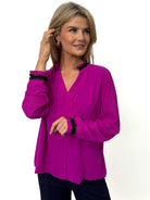 Kate & Pippa Kira Top In Magenta-Kate & Pippa