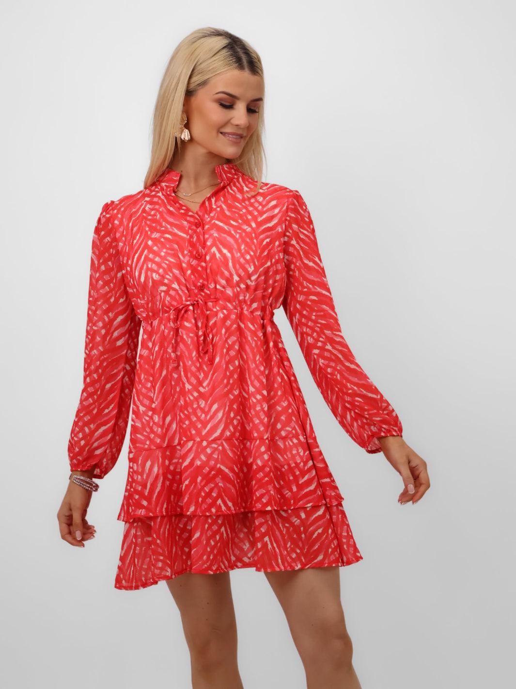 Kate & Pippa Latina Mini Dress In Coral-Kate & Pippa