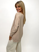 Kate & Pippa Marmi Knit Jumper In Beige-Kate & Pippa