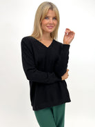 Kate & Pippa Marmi Knit Jumper In Black-Kate & Pippa