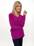 Kate & Pippa Marmi Knit Jumper In Plum-Kate & Pippa