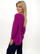 Kate & Pippa Marmi Knit Jumper In Plum-Kate & Pippa