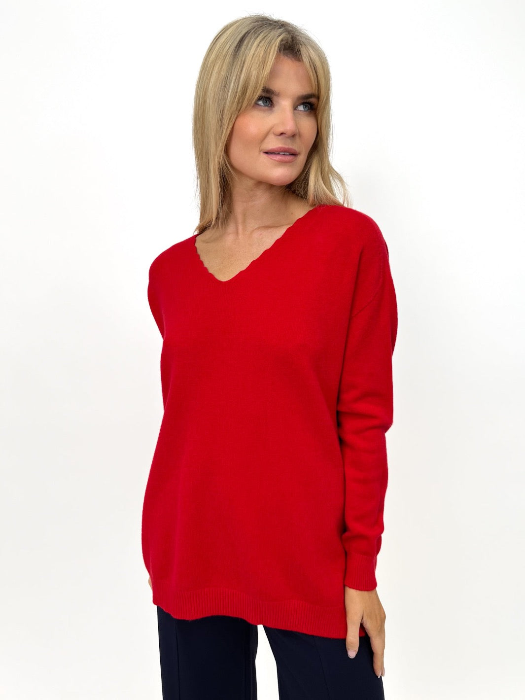 Kate & Pippa Marmi Knit Jumper In Red-Kate & Pippa