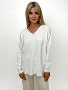 Kate & Pippa Marmi Knit Jumper In White-Kate & Pippa