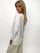 Kate & Pippa Marmi Knit Jumper In White-Kate & Pippa