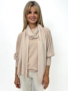 Kate & Pippa Matera Scarf In Beige-Kate & Pippa