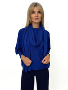 Kate & Pippa Matera Scarf In Blue-Kate & Pippa