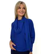 Kate & Pippa Matera Scarf In Blue-Kate & Pippa