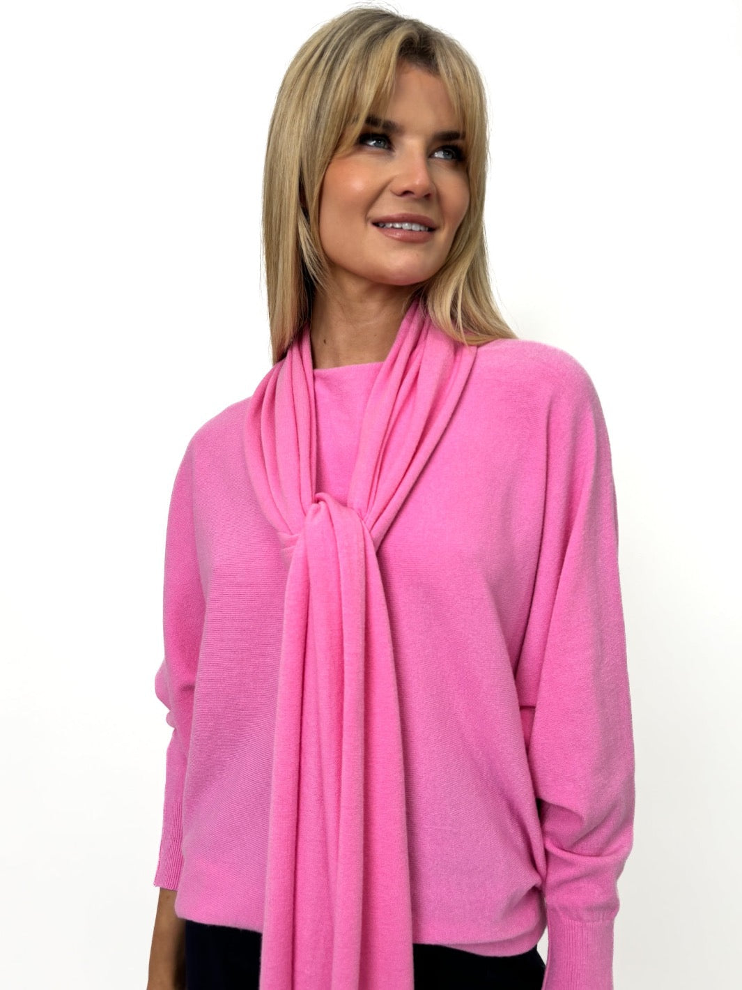 Kate & Pippa Matera Scarf In Pink-Kate & Pippa