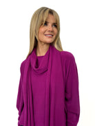 Kate & Pippa Matera Scarf In Plum-Kate & Pippa