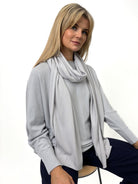 Kate & Pippa Matera Scarf In Silver-Kate & Pippa