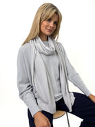 Kate & Pippa Matera Scarf In Silver-Kate & Pippa