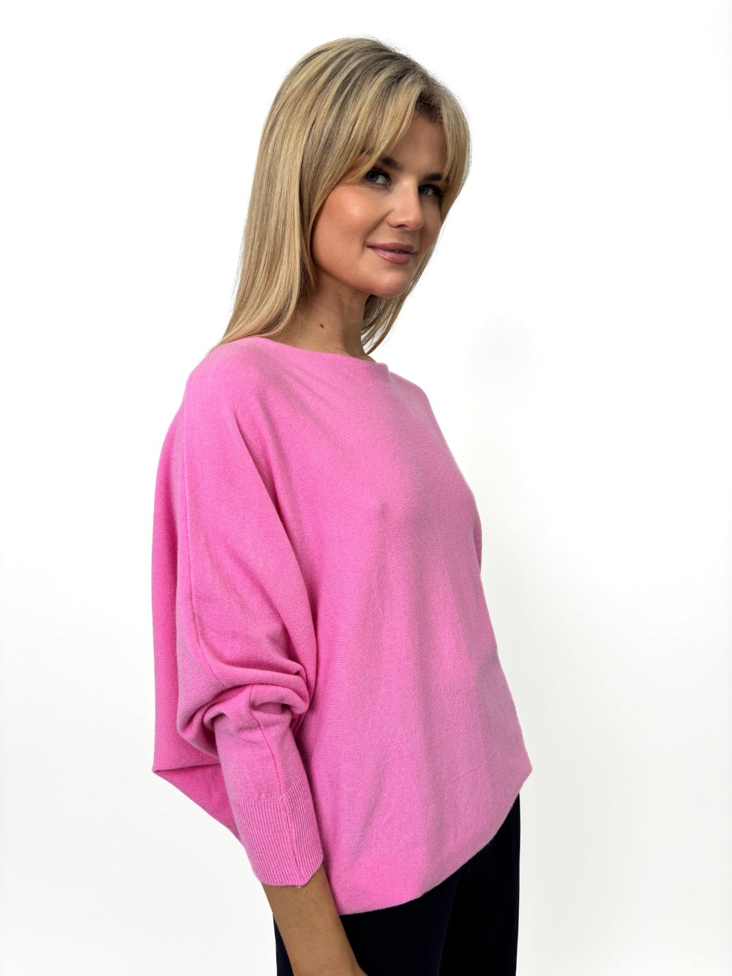 Kate & Pippa Milano Knit Jumper In Pink-Kate & Pippa