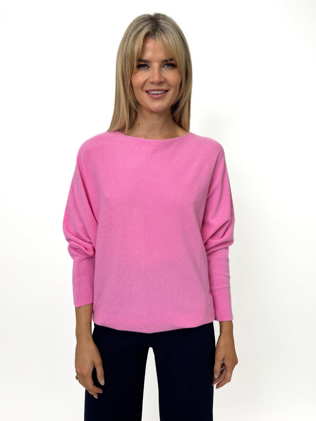 Kate & Pippa Milano Knit Jumper In Pink-Kate & Pippa