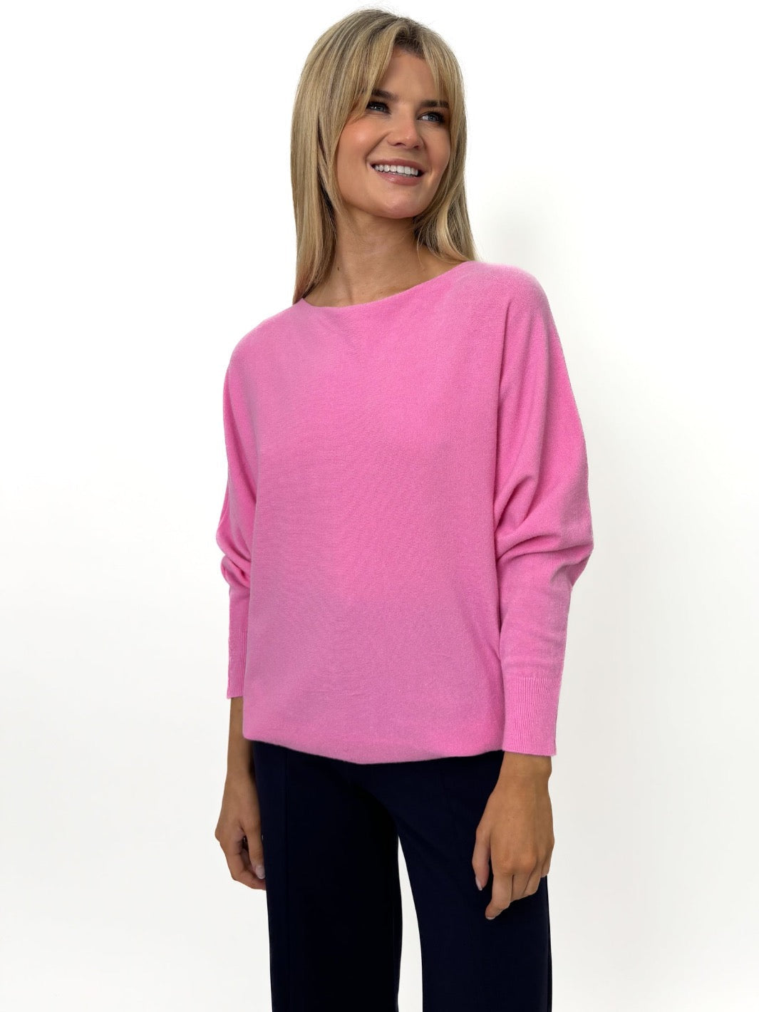 Kate & Pippa Milano Knit Jumper In Pink-Kate & Pippa