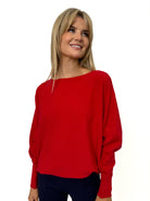 Kate & Pippa Milano Knit Jumper In Red-Kate & Pippa