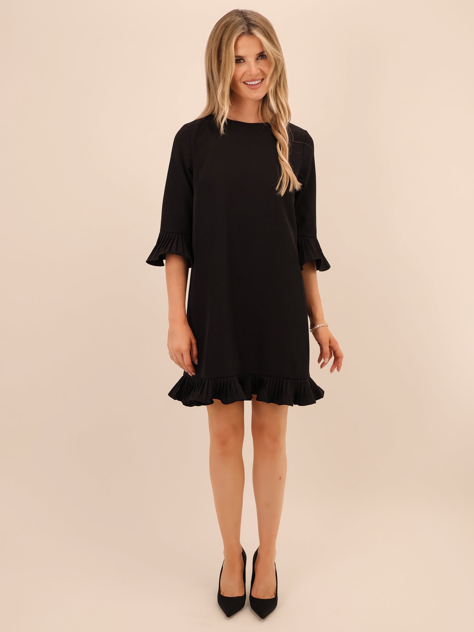 Kate & Pippa Olivia Mini Dress In Black-Kate & Pippa