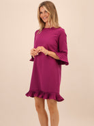 Kate & Pippa Olivia Mini Dress In Magenta-Kate & Pippa