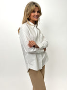 Kate & Pippa Oxford Shirt In White-Kate & Pippa