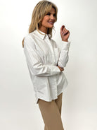 Kate & Pippa Oxford Shirt In White-Kate & Pippa