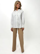 Kate & Pippa Oxford Shirt In White-Kate & Pippa