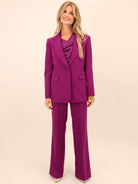 Kate & Pippa Palermo Trousers In Magenta-Nicola Ross
