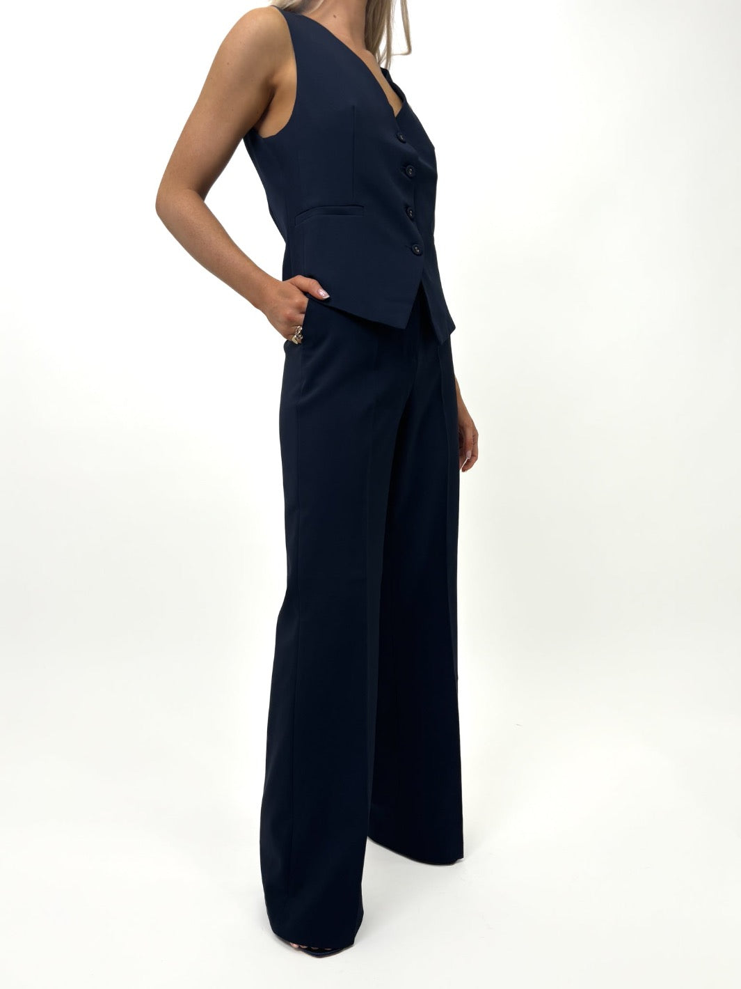 Kate & Pippa Palermo Trousers In Navy-Kate & Pippa