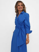 Kate & Pippa Penelope Midi Dress In Blue-Kate & Pippa