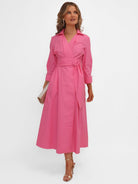 Kate & Pippa Penelope Midi Dress In Pink-Kate & Pippa