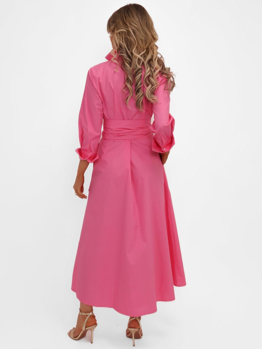 Kate & Pippa Penelope Midi Dress In Pink-Kate & Pippa