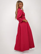 Kate & Pippa Penelope Taffeta Maxi Dress In Pink-Kate & Pippa Autumn/Winter Ladies Clothing
