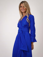 Kate & Pippa Penelope Taffeta Midi Dress In Blue-Kate & Pippa Autumn/Winter Ladies Clothing