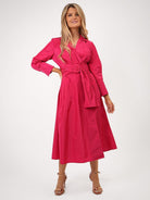 Kate & Pippa Penelope Taffeta Midi Dress In Pink-Kate & Pippa Autumn/Winter Ladies Clothing
