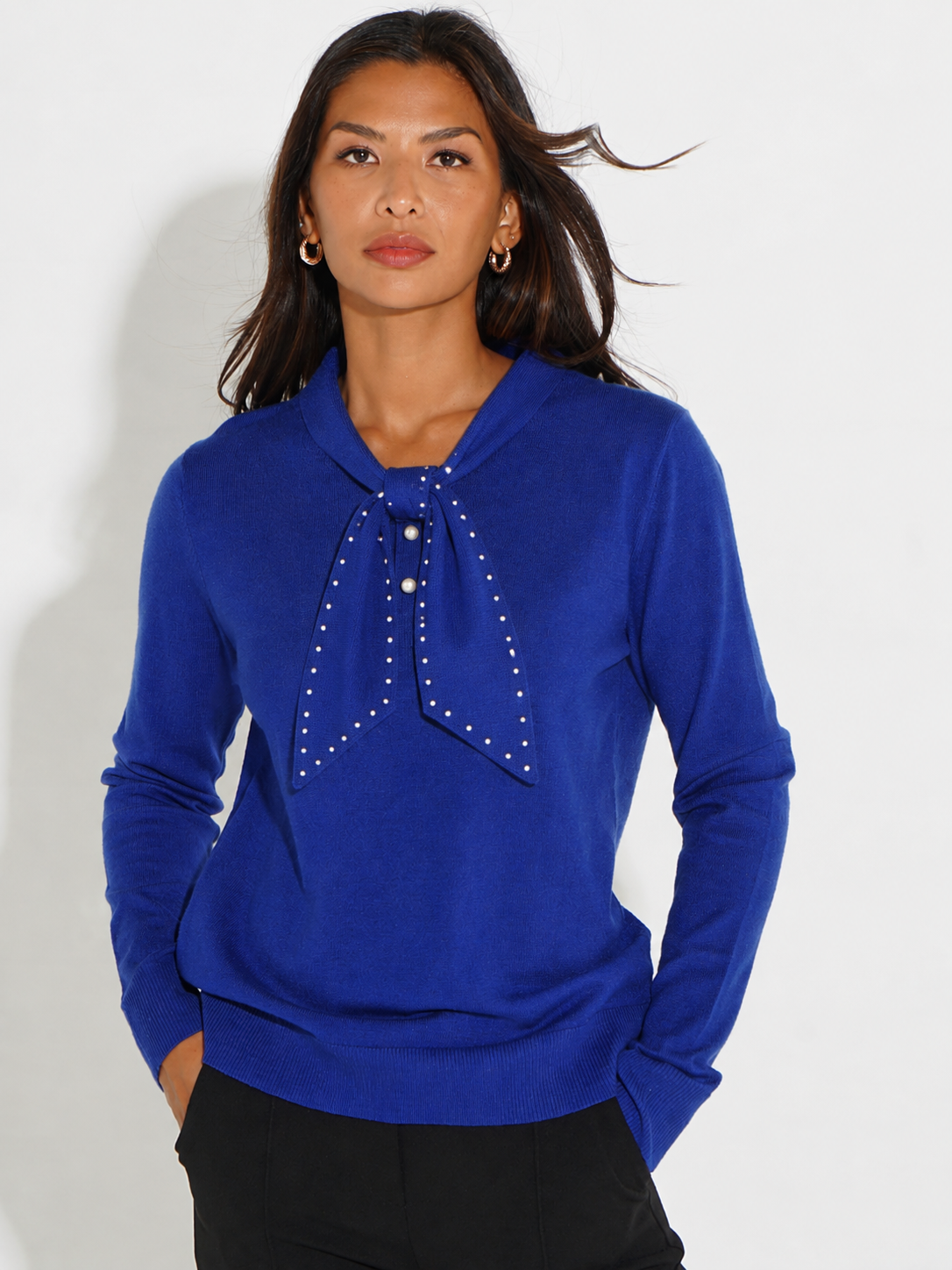 Kate & Pippa Presley Knit Top In Blue-Kate & Pippa