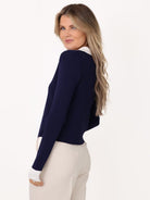 Kate & Pippa Raya Cardigan In Navy-Kate & Pippa