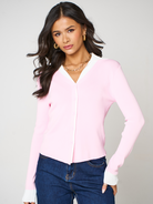 Kate & Pippa Raya Cardigan In Pink-Kate & Pippa