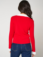 Kate & Pippa Raya Cardigan In Red-Kate & Pippa