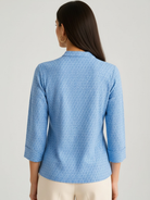 Kate & Pippa Rocco Top In Blue Print-Kate & Pippa