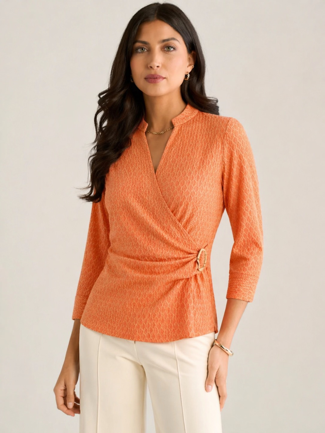 Kate & Pippa Rocco Top In Orange Print-Kate & Pippa