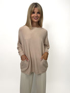 Kate & Pippa Roma Knit Jumper In Beige-Kate & Pippa