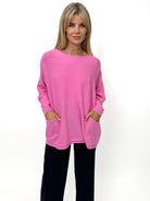 Kate & Pippa Roma Knit Jumper In Pink-Kate & Pippa